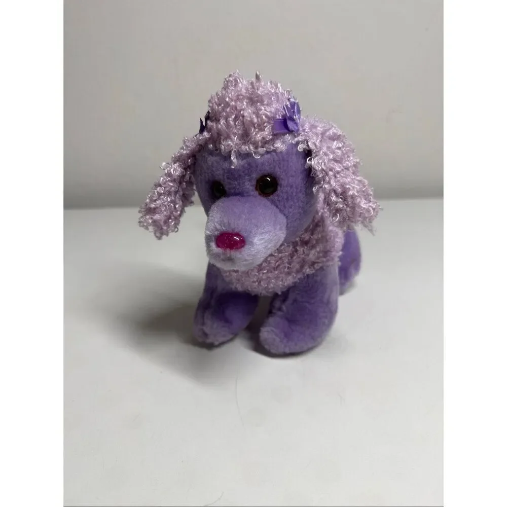 Vintage Commonwealth Lavender Purple Puddle Dog Plush 7”